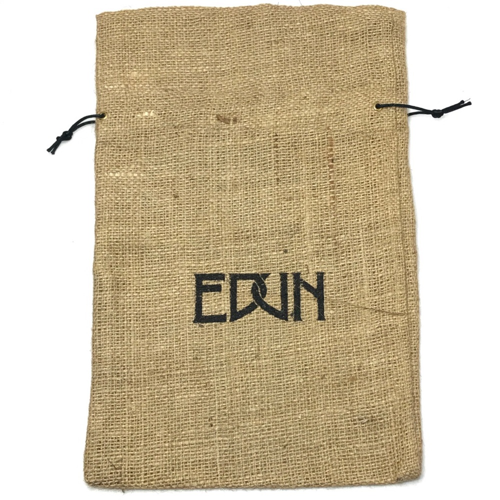 EDUN Burlap Drawstring Bag Pouch Dustbag 9”x10”